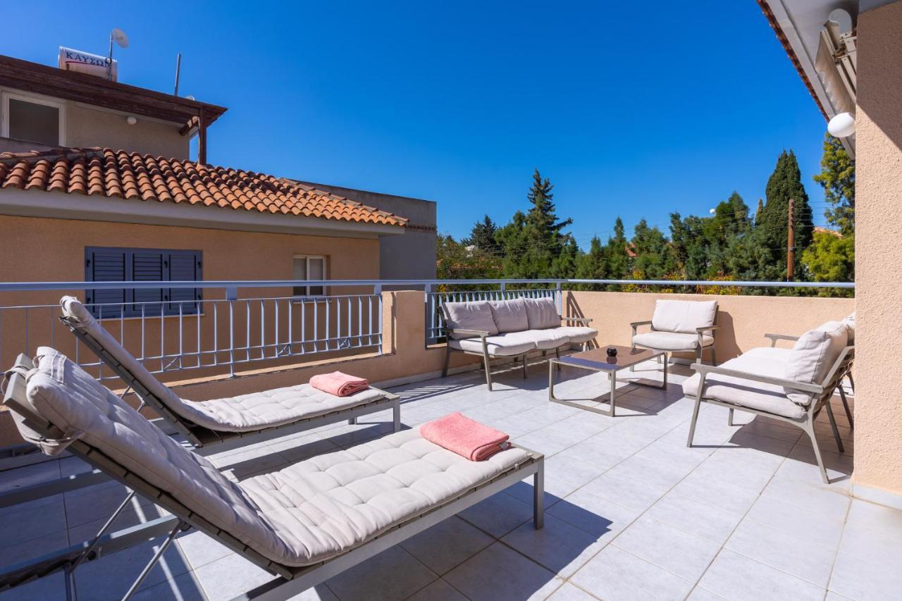 Paphos Summer Breeze Holiday Apartment With Pool מראה חיצוני תמונה